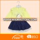 Baby Clothing Wear Custom Long Sleeve Shirt Matching Denim Dress Sets