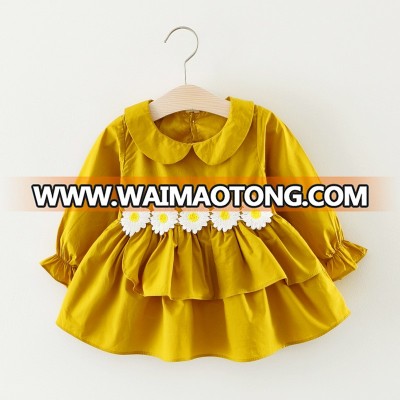 2019 Spring Fashion Kids Baby Dress Full Sleeve